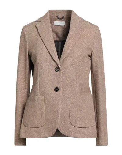Circolo 1901 Woman Blazer Khaki Size 6 Cotton, Elastane