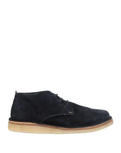 Astorflex Man Ankle Boots Midnight Blue Size 13 Leather