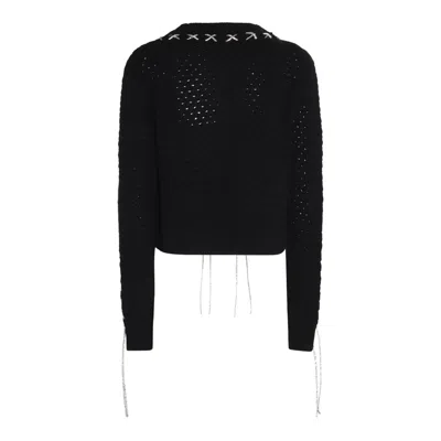 Giuseppe Di Morabito Black Wool Knitwear In Black