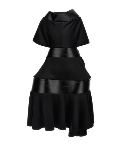 Junya Watanabe Asymmetrical Coat With Belted Buckle Accents
