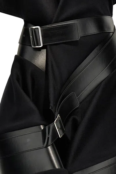 Junya Watanabe Asymmetrical Coat With Belted Buckle Accents