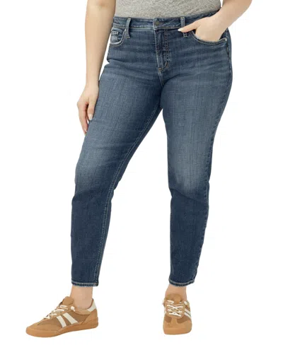 Silver Jeans Co. Plus Size Suki Mid Rise Curvy Fit Skinny Jeans