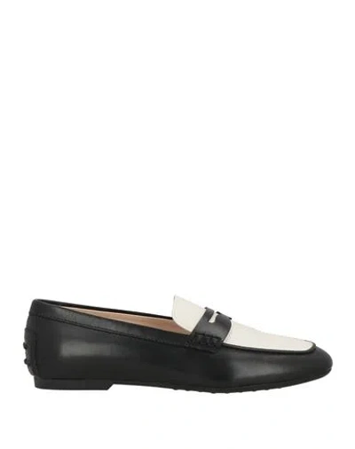 Tod's Woman Loafers Black Size 4.5 Soft Leather