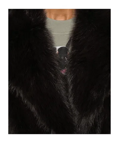 Agolde Shoreditch Ski Club Ebony Coat In Brown