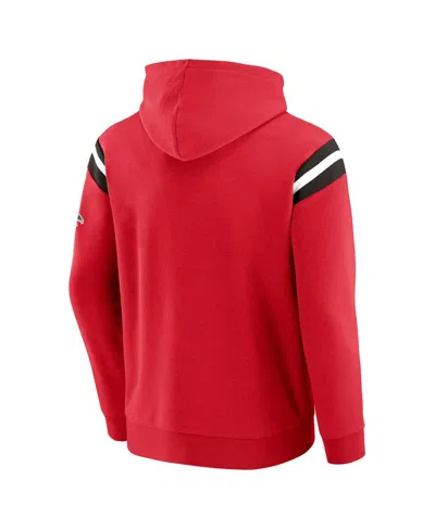 Fanatics Darius Rucker Collection By  Men's Red Atlanta Falcons Football Washed Pullover Hoodie In Red