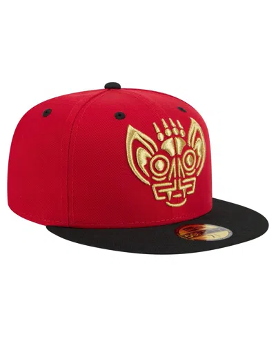 New Era Men's Red Louisville Bats Copa De La Diversion 59fifty Fitted Hat