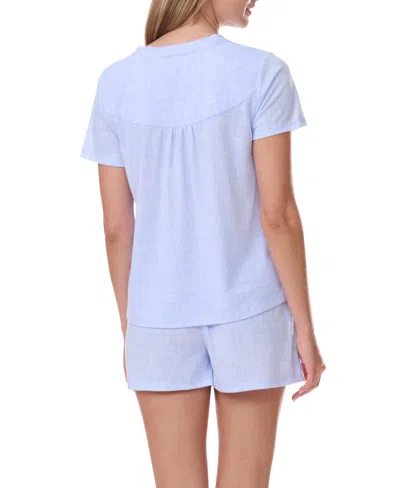 Tommy Hilfiger Women's 2pc Short Sleeve Tee & Short In Blue