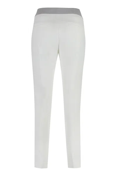 Peserico Cotton Trousers In White