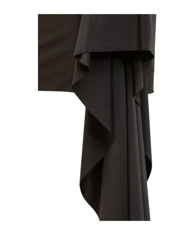 Giuseppe Di Morabito Cut Out Draped Sleeves Mini Dress In Black