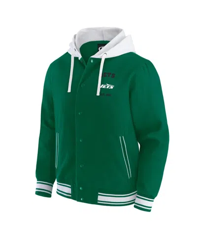Fanatics Darius Rucker Collection By  Men's Green New York Jets Full-snap Hoodie Jacket In Green