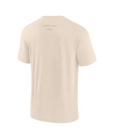 Fanatics Men's Cream Nhl Elements Weathered Tonal Future Ground T-shirt In Neutral