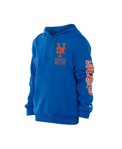 New Era Men's Juan Soto Royal New York Mets Design Lab Pullover Hoodie In Blue