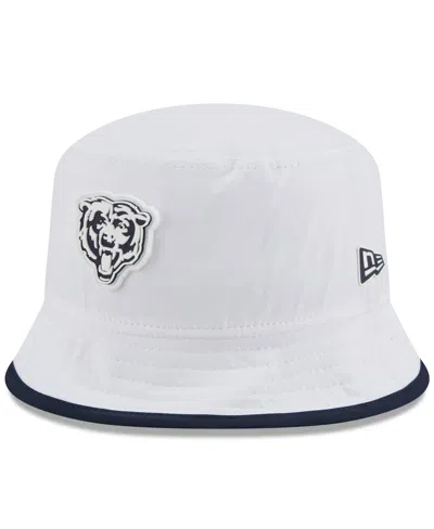 New Era Men's White Chicago Bears 2025 Nfl Training Camp Stretch Bucket Hat