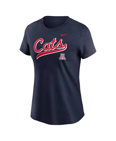 Nike Women's Navy Arizona Wildcats Local Script T-shirt