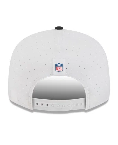 New Era Men's White/black Baltimore Ravens 2025 Nfl Training Camp Split Panel 9fifty Snapback Hat