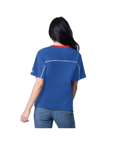 Starter Women's Royal Atlanta Braves Game Day V-neck T-shirt