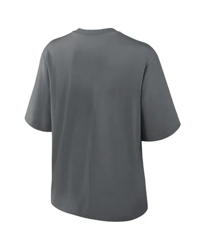 Nike Women's Charcoal Las Vegas Raiders Glory Arch Boxy T-shirt