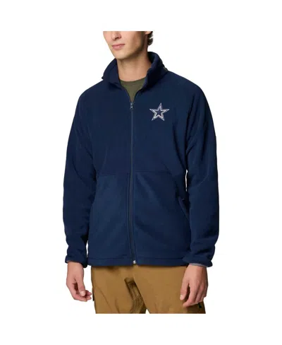 Columbia Men's Navy Dallas Cowboys Big Tall Flanker Iv Fleece Full-zip Jacket In Blue