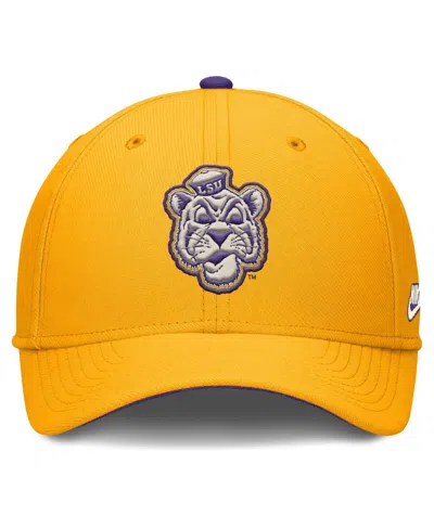 Nike Men's Gold Lsu Tigers Legacy Rise Performance Flex Hat