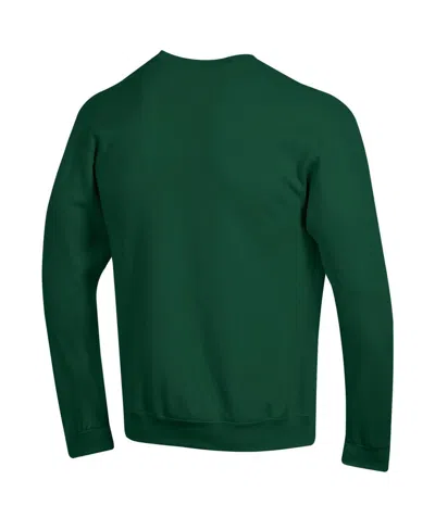 Champion Men's Green Miami Hurricanes Arch Over Logo Pullover Sweatshirt In Green