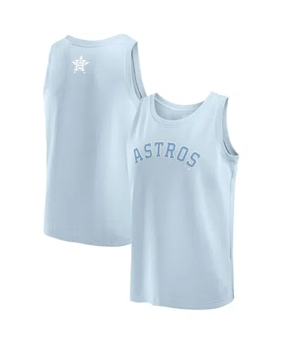 Fanatics Men's Light Blue Houston Astros Elements Tank Top In Blue