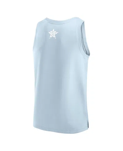 Fanatics Men's Light Blue Houston Astros Elements Tank Top In Blue