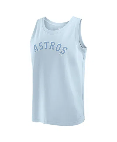 Fanatics Men's Light Blue Houston Astros Elements Tank Top In Blue