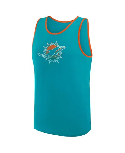 Logo Athletic Men's Aqua Miami Dolphins Unmatched Success Tank Top