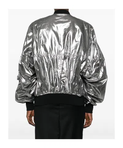 Junya Watanabe Casual Jacket With Elasticated Hem And Metallic Finish