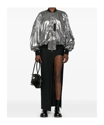 Junya Watanabe Casual Jacket With Elasticated Hem And Metallic Finish