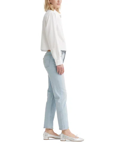 Levi's 501 Cropped Straight-leg High Rise Jeans