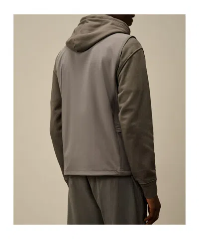 C.p. Company Shell-r Gilet In Gray