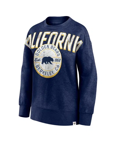 Fanatics Women's Heathered Navy Cal Bears Jump Distribution Pullover Sweatshirt