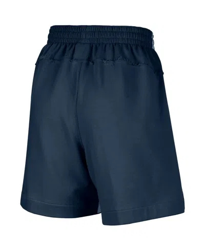 Nike Women's Navy Indiana Fever Fly Basketball Tri-blend Fleece Shorts In Blue