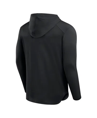 Fanatics Men's Black San Diego Padres Front Office Power Mono Long Sleeve Hoodie T-shirt In Black