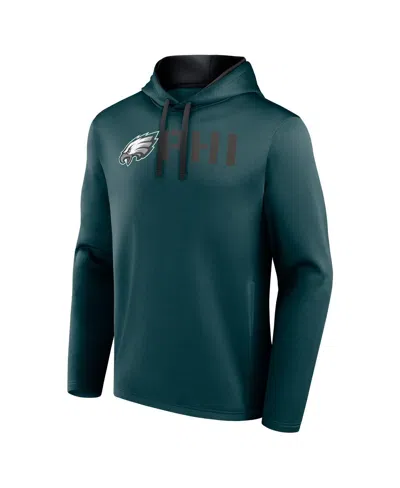 Logo Athletic Men's Green Philadelphia Eagles Head Start Pullover Hoodie
