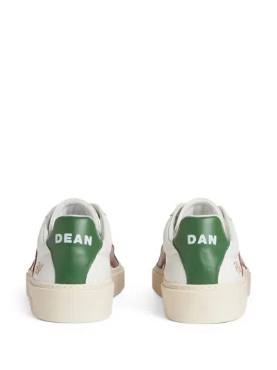 Dsquared2 Leather Low-top Sneakers Contrast Heel