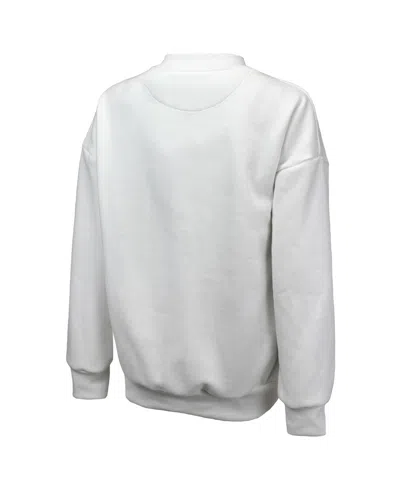 Majestic Women's White Indiana Pacers Classic Tri-blend Pullover Sweatshirt