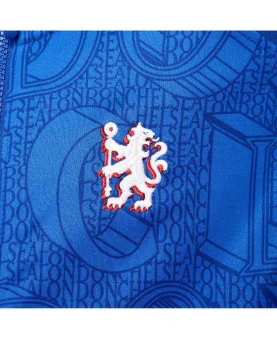 Nike Big Boys And Girls Blue Chelsea 2025/26 Academy Pro Anthem Full-zip Jacket In Blue