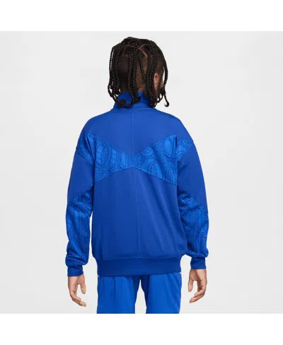 Nike Big Boys And Girls Blue Chelsea 2025/26 Academy Pro Anthem Full-zip Jacket In Blue