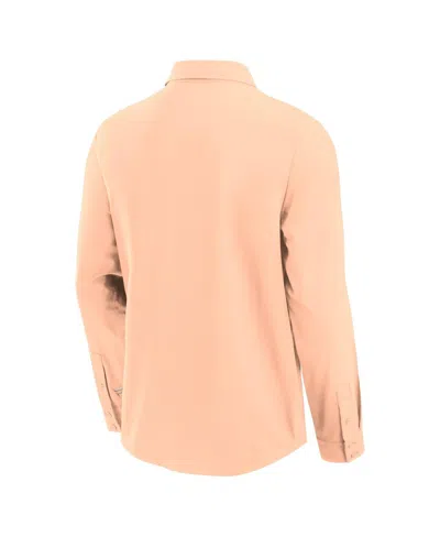 Fanatics Men'sâ Light Pink Detroit Tigers Front Office Long Sleeve Button-up Shirt In Pink