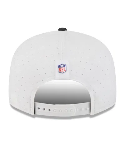 New Era Men's White/black Cincinnati Bengals 2025 Nfl Training Camp Split Panel 9fifty Snapback Hat