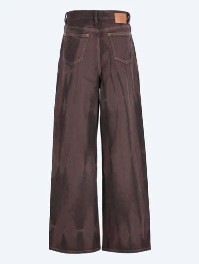 Ganni Denim Trousers With Belt Loops