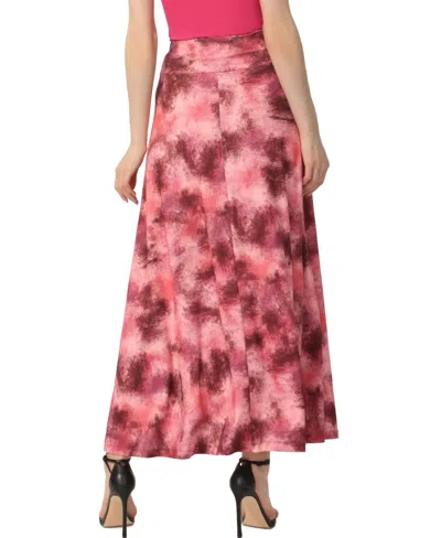 Kimi & Kai Women's Belted Pull On Maxi Skirt