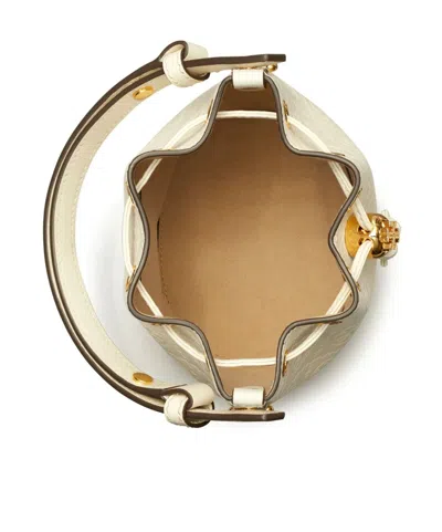 Tory Burch T Monogram Leather Mini Bucket Bag