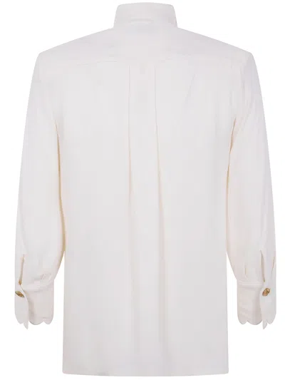 Elisabetta Franchi Scallop-edge Embroidered Blouse