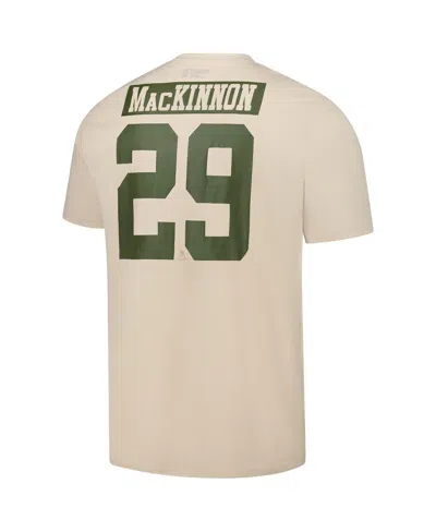 Levelwear Men's Nathan Mackinnon Khaki Colorado Avalanche 2024 Nhl Military Appreciation Richmond Delta Player In White