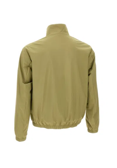 Hugo Boss Reversible Jacket With Elastic Cuffs And Collar In Green