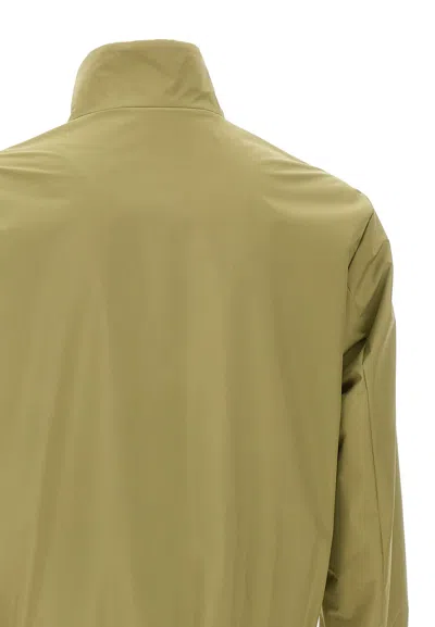 Hugo Boss Reversible Jacket With Elastic Cuffs And Collar In Green