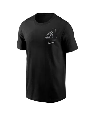 Nike Men's Black Arizona Diamondbacks Lights Out Bar Loading T-shirt In Black